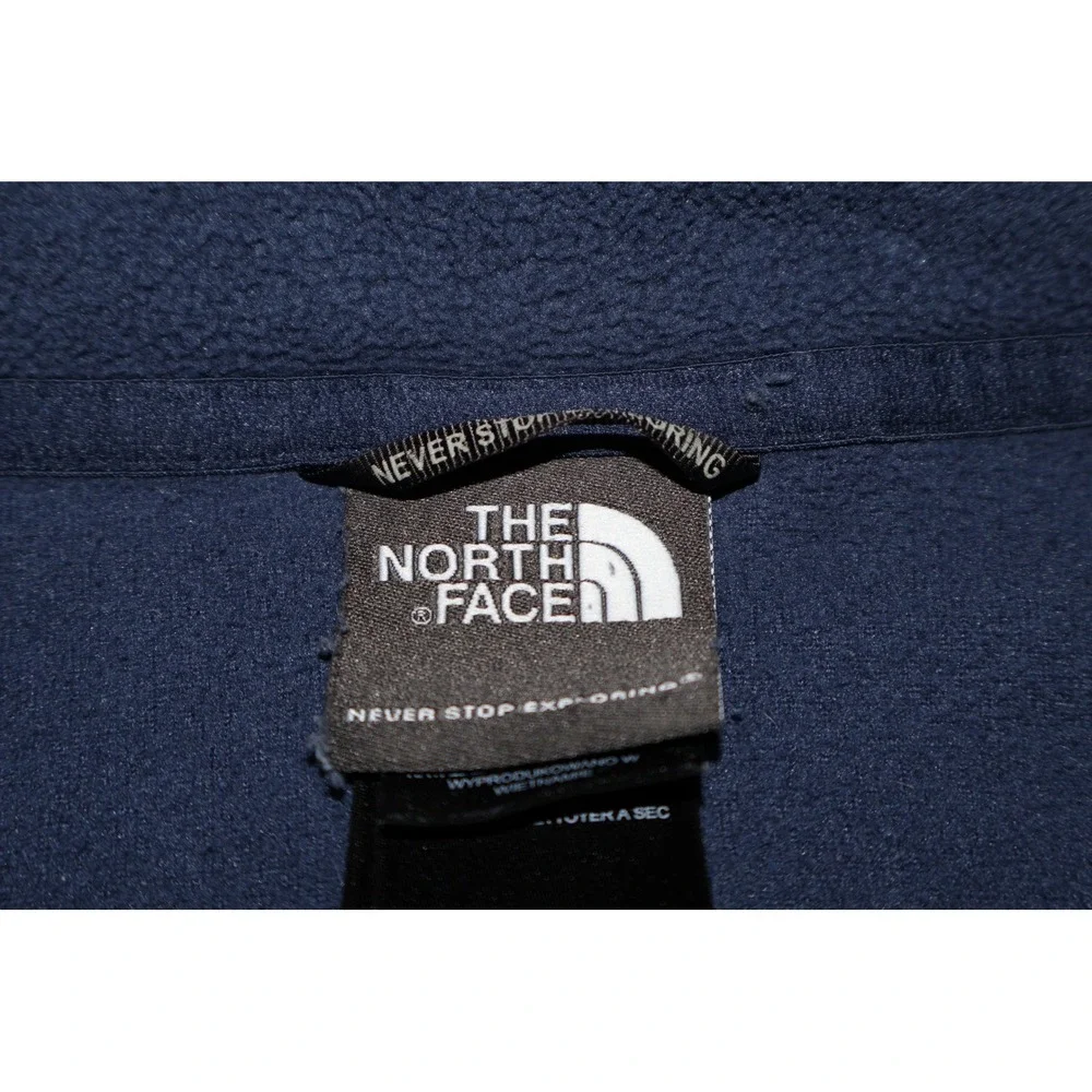 The North Face Pullover Shirt Mens Medium Navy Blue 1/4 Zip Fleece Performance